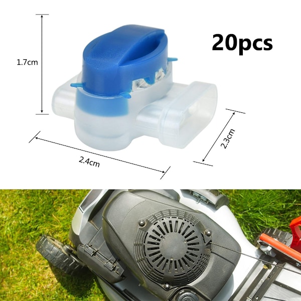 Smart kompressionsmekanism, förtennade mässings IDC 314-BOX-kontakter för 0,5 mm² till 1,5 mm² kablar, 20 st nylonisolerade lättanvända industriklassade