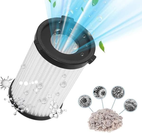 2-pack, HEPA-filter och 2 svampar till dammsugaren