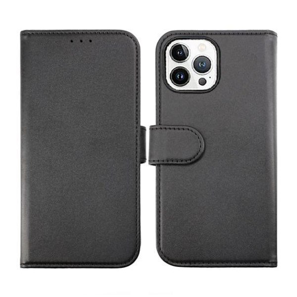 iPhone 14 Pro Max Plånboksfodral Magnet Rvelon Färg Svart