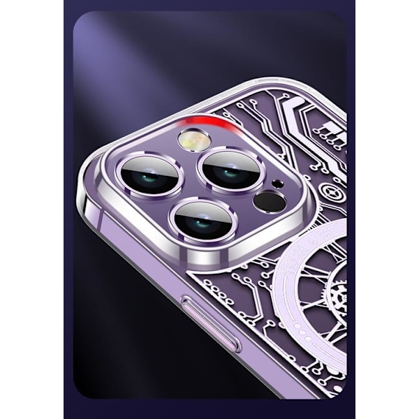 iPhone 14 Mobilskal Magsafe Mechanical - Silver