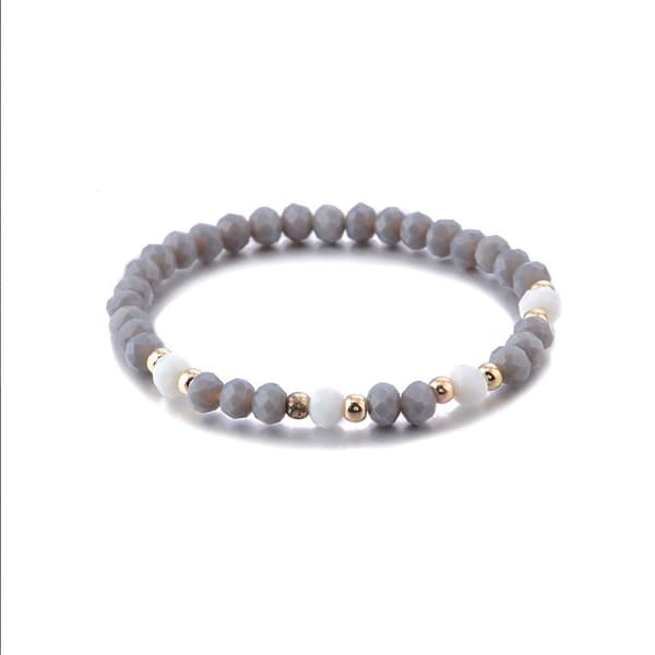Sett med 6 Boho armbånd med stjerner og måner Perlearmbånd i c