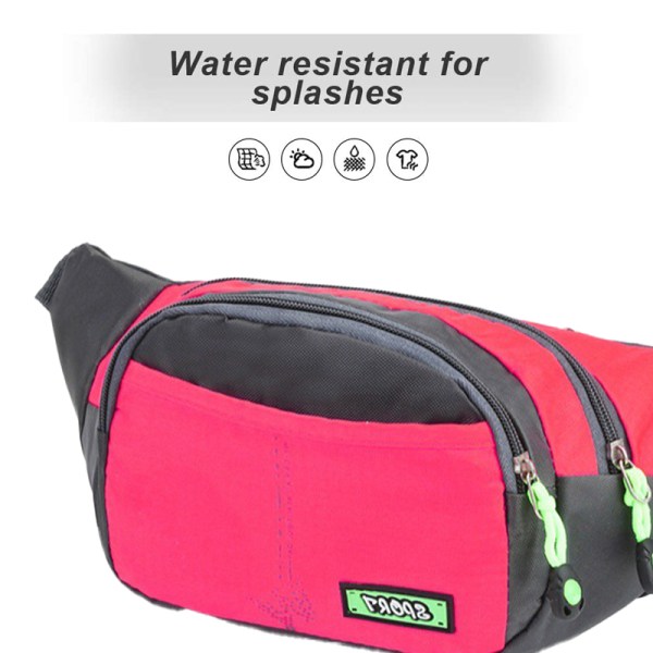 Bum Bag för män kvinnor med vattenavvisande justerbar rem