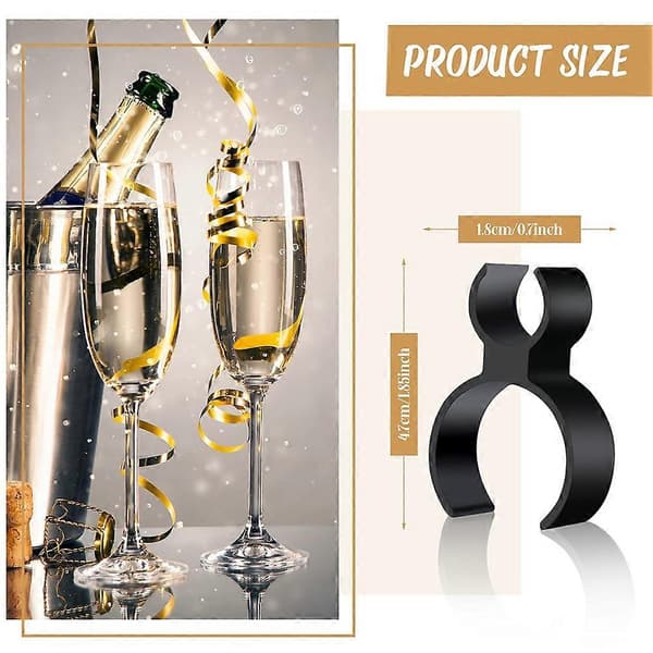30 STK Champagneflaske Sikkerhetsklemmer for Stearinlys Julefester