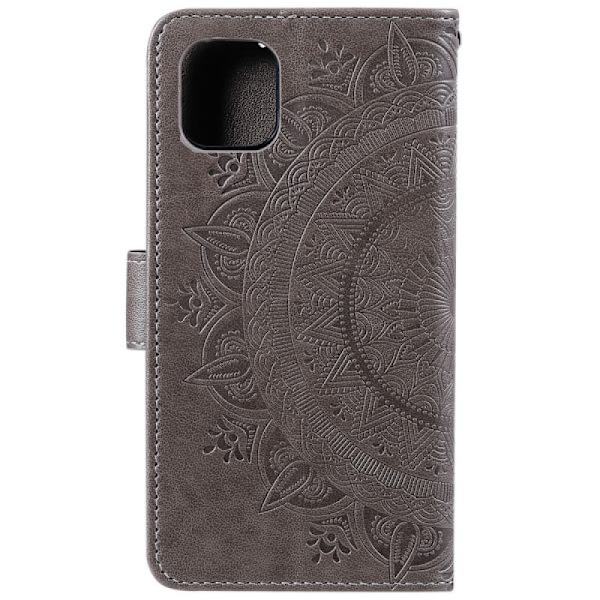 iPhone 11 - Lommebokveske Mandala - Grå Grå Grå