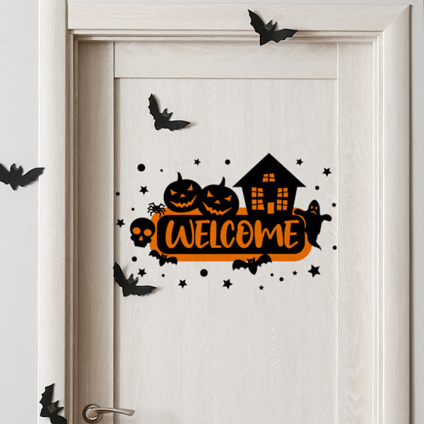 Halloween väggdekal, 25 x 40 cm, 1 styck