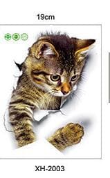 3D eläin söpö kissa seinäilme tarra olohuone makuuhuone de