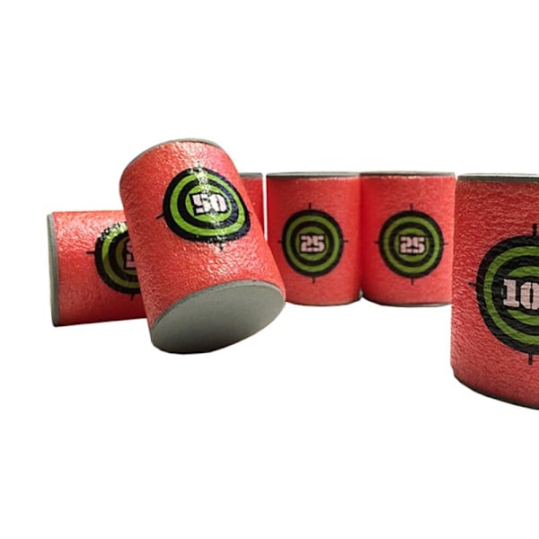 6x Måltavlor för Nerf Guns Röd
