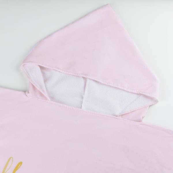1 st Strandhanddukar Rosa Flamingo Badponcho Stor Storlek, Sandtät