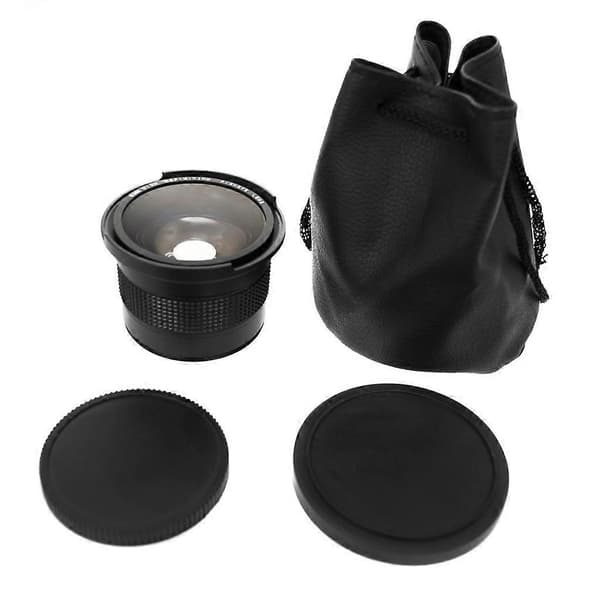 52mm 0.35x Professionel Vidvinkel Fisheye-objektiv med Makrodel til DSLR
