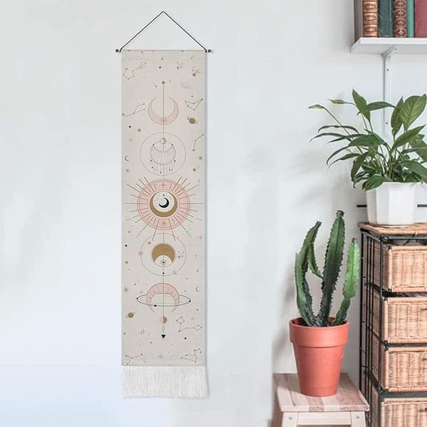 1 kpl boheemi seinävaate, 32,5 x 145 cm kuuseinävaate, seinävaate