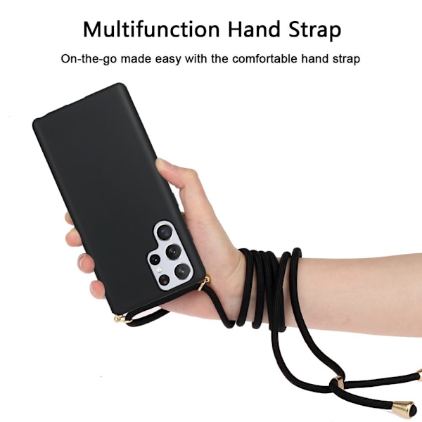 Samsung Galaxy S22 Ultra Skal Halsband Svart