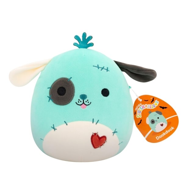 Squishmallows 19 cm Halloween Dookdook Patchwork Dog multifärg