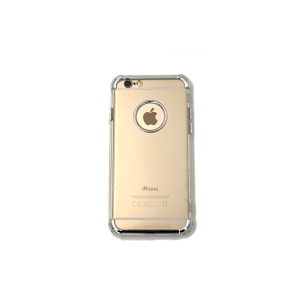 Extra tåligt design silikonskal | färgade kanter iPhone 8 - fler Guld