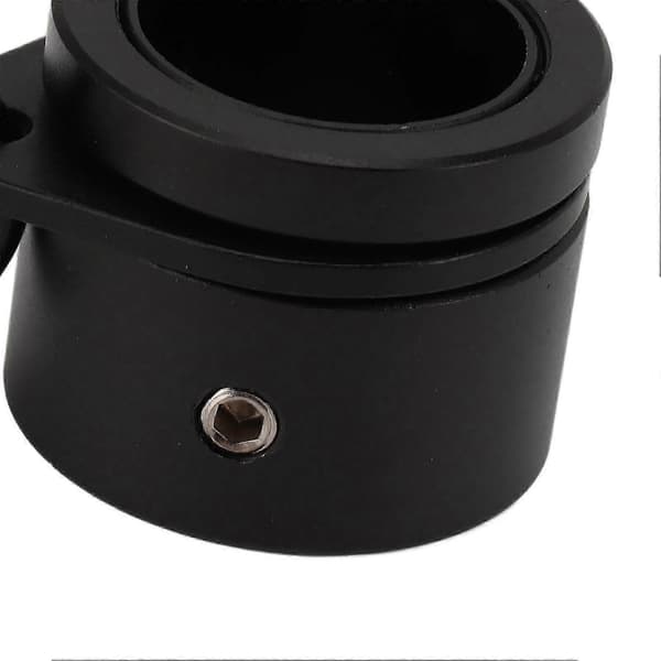 2 stk. G3/4 Flagstangsringe Aluminiumlegering 360 Roterende Anti-wrap Spindende Flagstang Monteringsclips Sæt Sort
