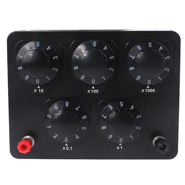 Modstandsboks Justerbar Laboratorie Roterende Modstandserstatningsboks 0 til 9999,9 Ohm