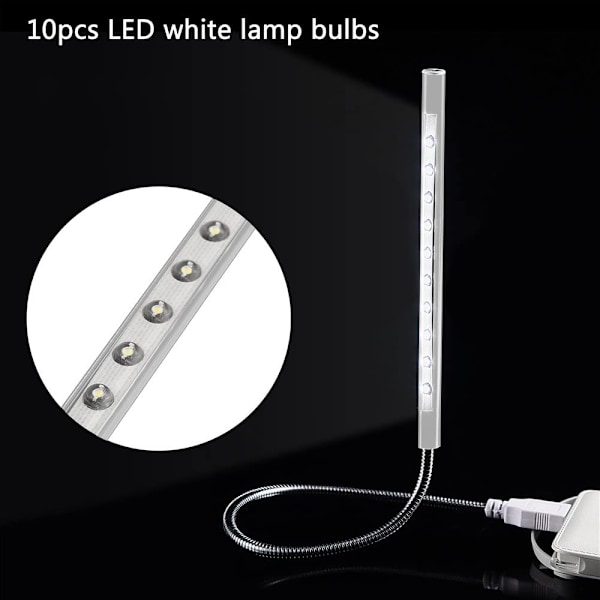 LED USB-lampa - beröringsstyrd bärbar dimbar boklampa flexibel lampa för bärbara datorer, surfplattor, powerbanks, PC nattlampa, läslampa, laptoplampa