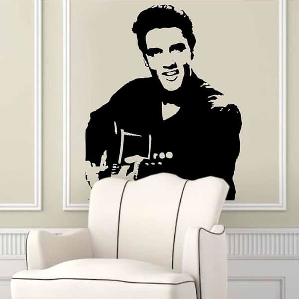 Elvis-seinätarrat Itsekiinnittyvä seinämaalaus 73x58cm