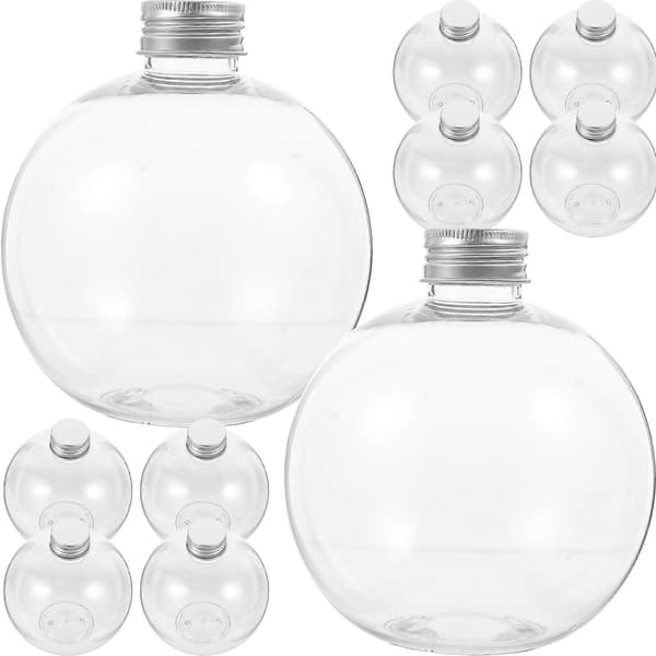10st Transparent Glödlampa Flaska Tom DIY Flaska Multifunktionell Vattenflaska Glödlampa Dricksflaska