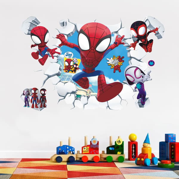 Avengers 3D -seinätarra, tapetti, PVC, 60cm*40cm