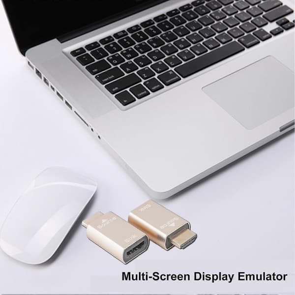 HDMI-kompatibel virtuel skærmdisplay-emulator han til hun 4K EDID DDC dummy-stik låseskærm adapter tilbehør