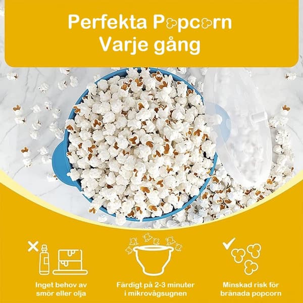 Popcorn-kone / Popcorn-kulho - Tee popcornia mikroaaltouunissa