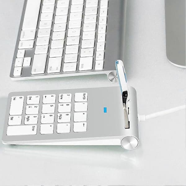 Mini USB 2.0 Numerisk Tastatur 18 Taster Digitalt Tastatur Ultra Tyndt Nummerblok Til Computer PC Bærbar