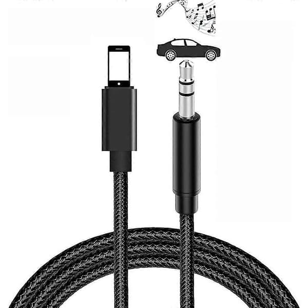 AUX-kabel, lydkabel, 3,5 mm, førsteklasses lyd, bilstereo
