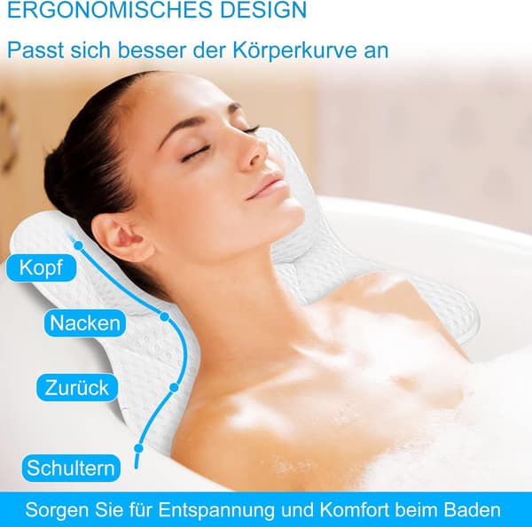 Badkudde, Badkudde Ergonomisk 4D Air Mesh-teknik och 6 S