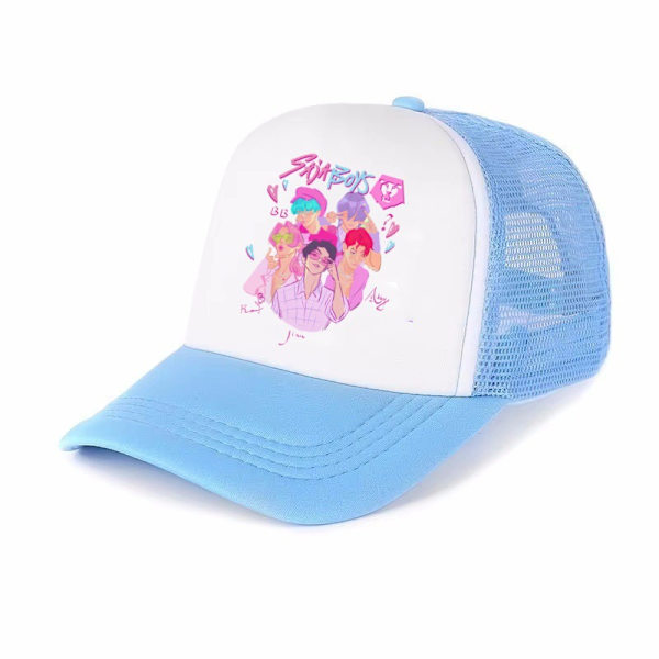 Tecknatryckt Mesh Baseballkeps, Stil 19