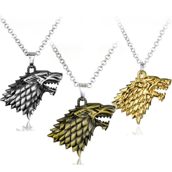 1 stk Game of Thrones Nøglering til mænd - Stark 3D Nøglering