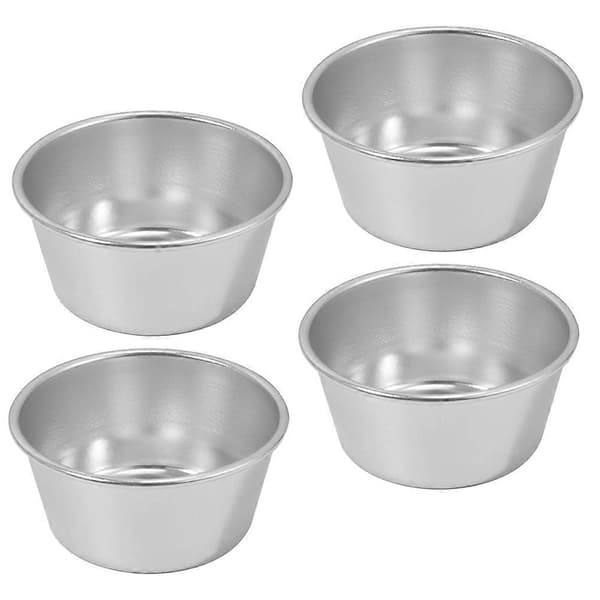 4 stk. husholdningsbuddingkopper multifunktionelle muffinforme praktiske bageforme bagetilbehør