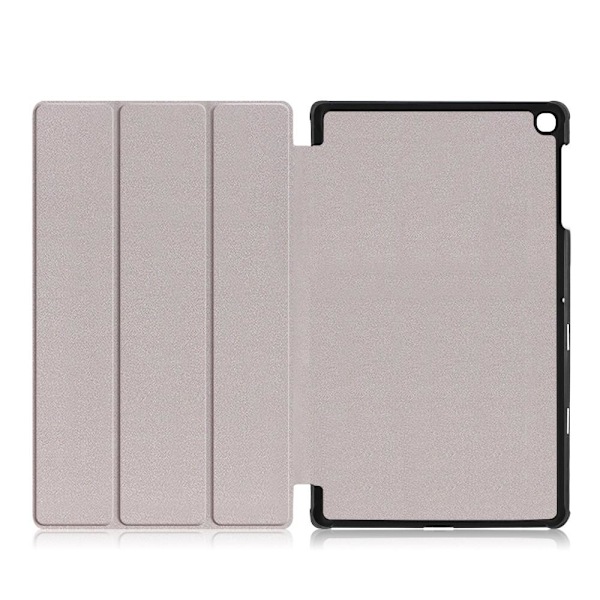 Samsung Galaxy Tab S5e - Tri-Fold Läder Fodral - Svart Svart