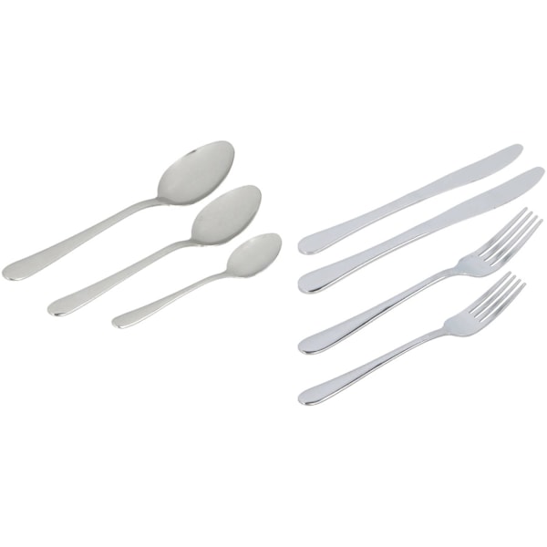 Bestickset, Rostfritt Stål - 42 delar Silver