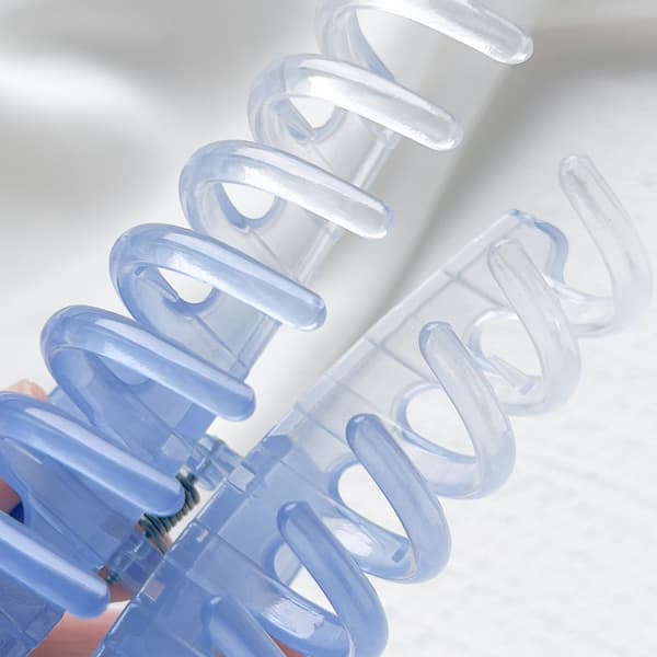2 delar färggradient plastklämmor - blå+grön, designad