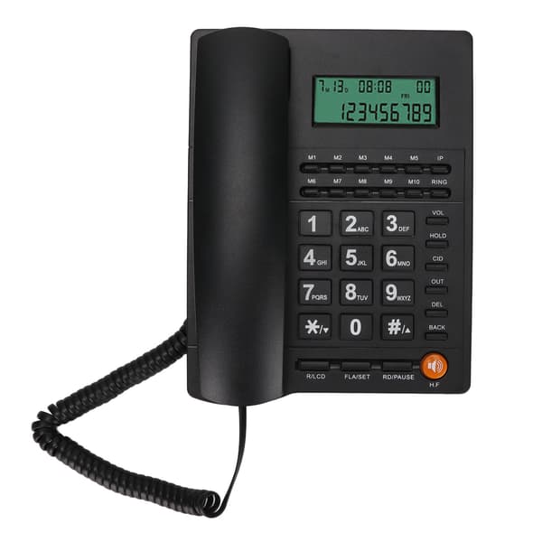 Fasttelefon Håndfri Anrop Bordtelefon for Hjemmekontor Hotell