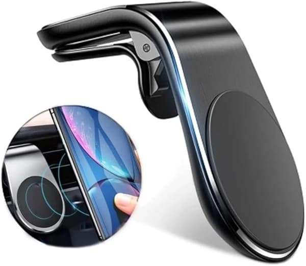 Smarttelefon magnetfeste, universell kompatibilitet kraftige magneter for iPhone 12, Samsung Galaxy og mer, solid luftventilmontering sikrer trygg