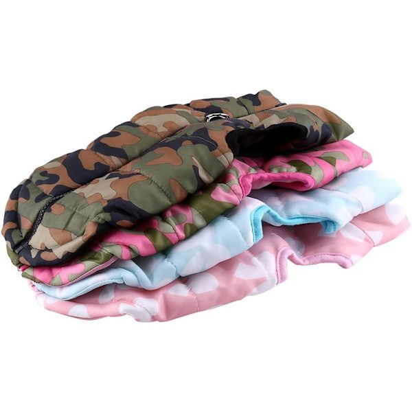 Varm kæledyrskåbe (Pink, S) Hund Vinter Aut
