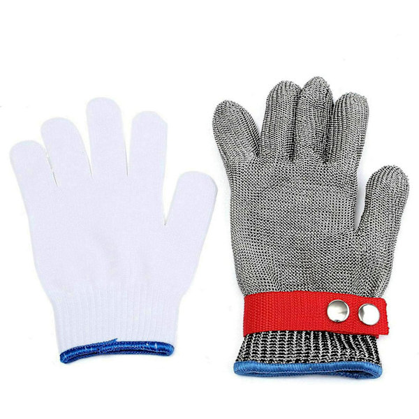 Anti-Cut handske, havehandsker, rustfrit stålnet, arbejdshandske