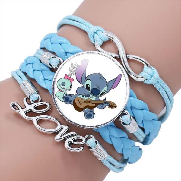 Flerlagersflätat Armband med Stitch-tema - 20001930