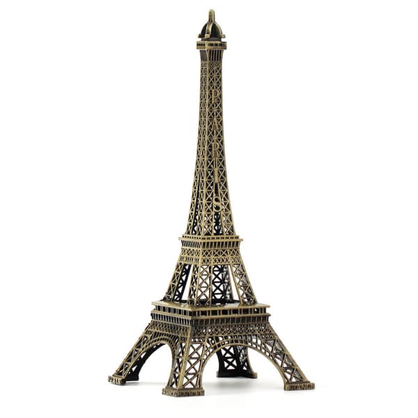 2 stk. europæisk retro Eiffeltårn i Paris af smedejern