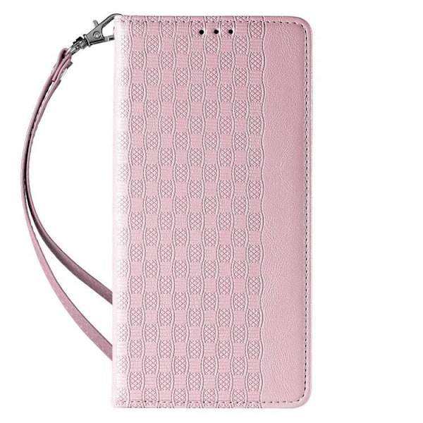 iPhone 13 Pro Plånboksfodral Magnet Strap - Rosa