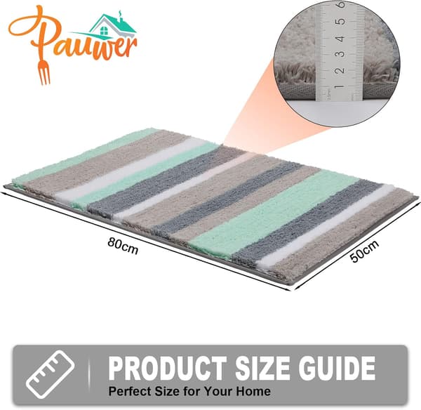 Mikrofiber badematte Sklisikker Absorberende Baderomsdusjmatte Maskin