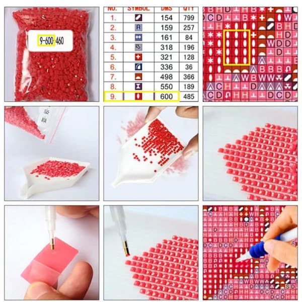 Diamantmaling / Dekorativ maling DIY 5D-30x40cm regn - udsalg