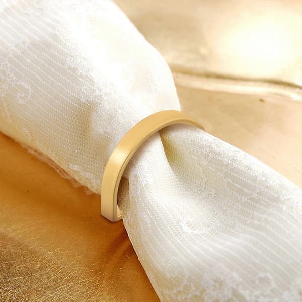 8 stk. servietringe Bordservietringe Servietholdere til stofservietter Dekorative servietholdere Middagsbord servietholder