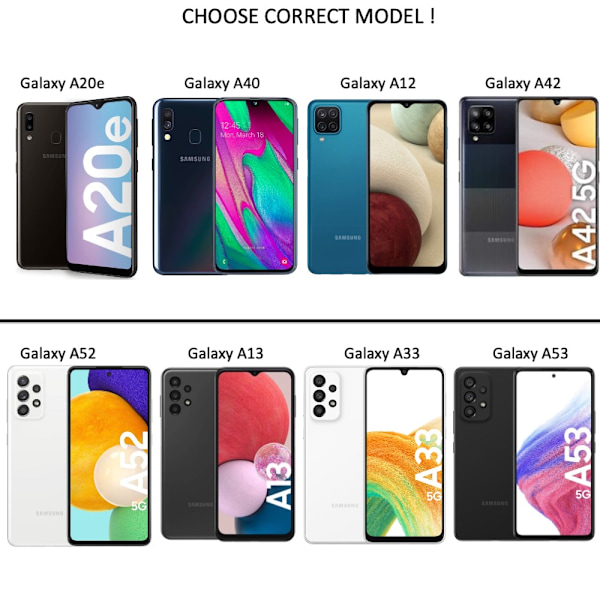 Samsung A53/A33/A13/A52/A42/A12/A40/A20e skal mobilskal Army - Transparent A52 5G Samsung Galaxy