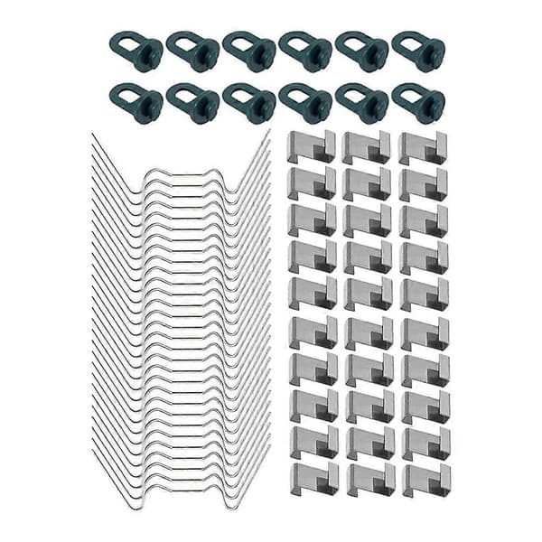1 Sæt Drivhus Fastgørelse W Tråd Glasclips Rustfrit Stål Glasrude W Tråd Z Overlap Clips