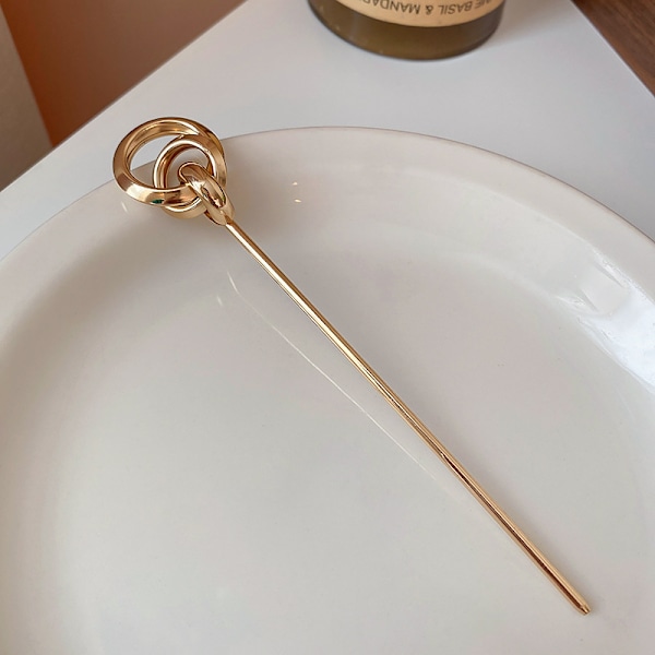 Prydnad för hårnålar för kvinnor Guld