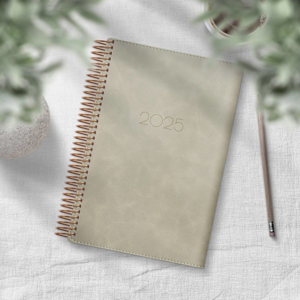 Kalender 2025 Dagbok Twist beige