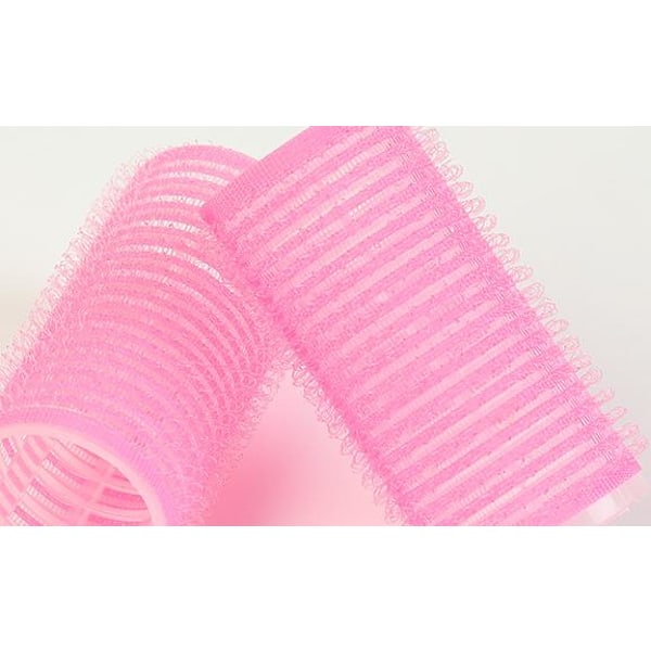 Kardborreband Självhäftande Hårrullar Bangs Rulle Fluffy Hårrot Rulle Inre Färg Nylon Luft Rullar Hårspolar - Färg Slumpmässig, 4cm, 6st