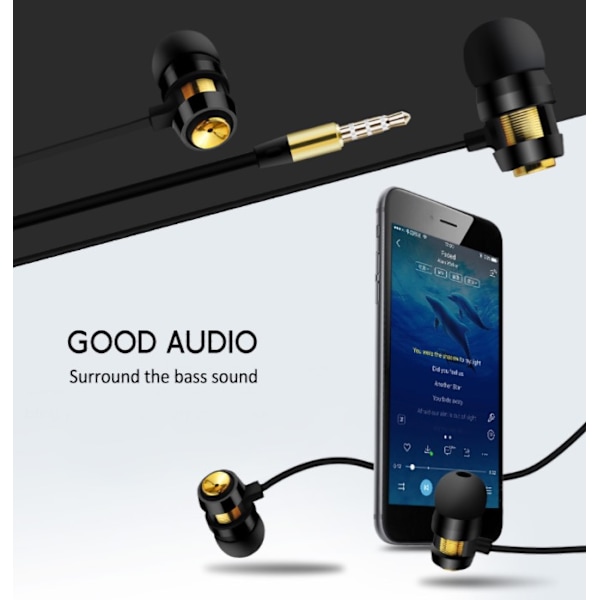 NKOBEE JTX-VOXMAN In-ear Hörlurar med Mic In-lineControl Silver/Grå